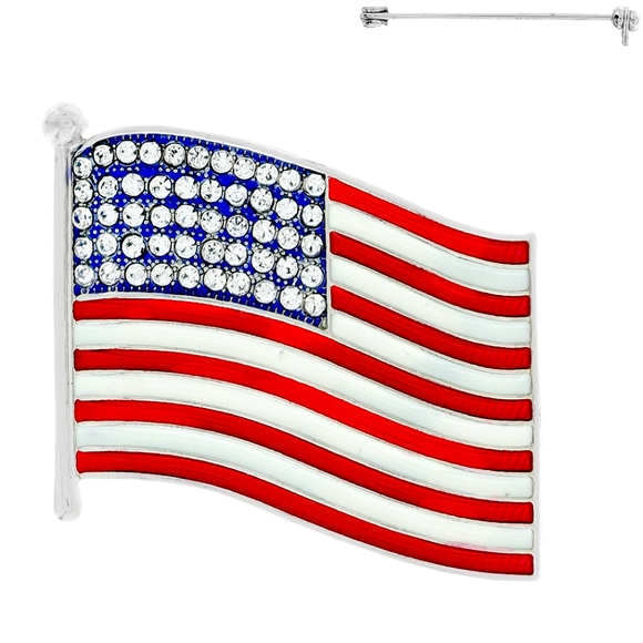Gorgeous American Patriotic Flag Pin Memorial Day, July 4th - Picture 1 of 1